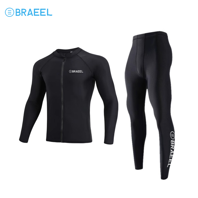 Two pairs of black zippers
